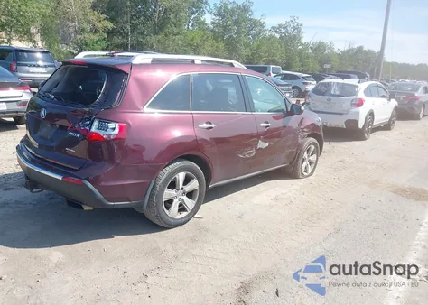 2011 Acura Mdx Technology Package z USA, uszkodzony, nr VIN 2HNYD2H43BH526805